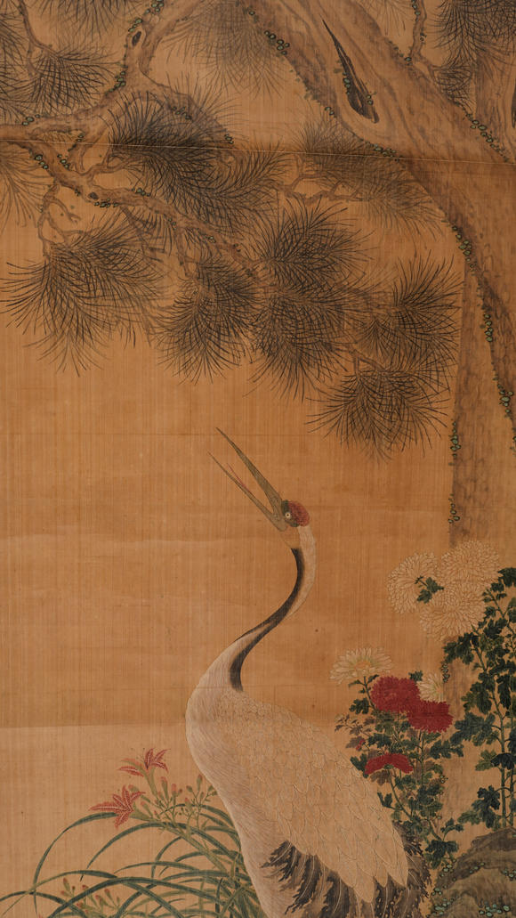 華岳國(guó)際沈銓  松鶴圖