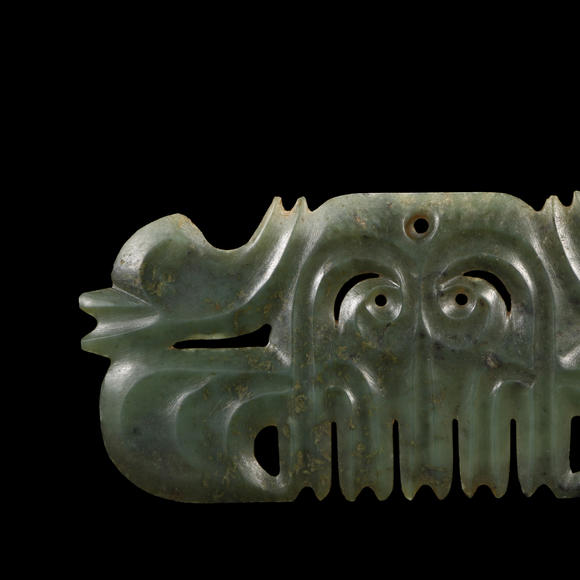 萬(wàn)領(lǐng)國(guó)際紅山文化 玉勾云珮