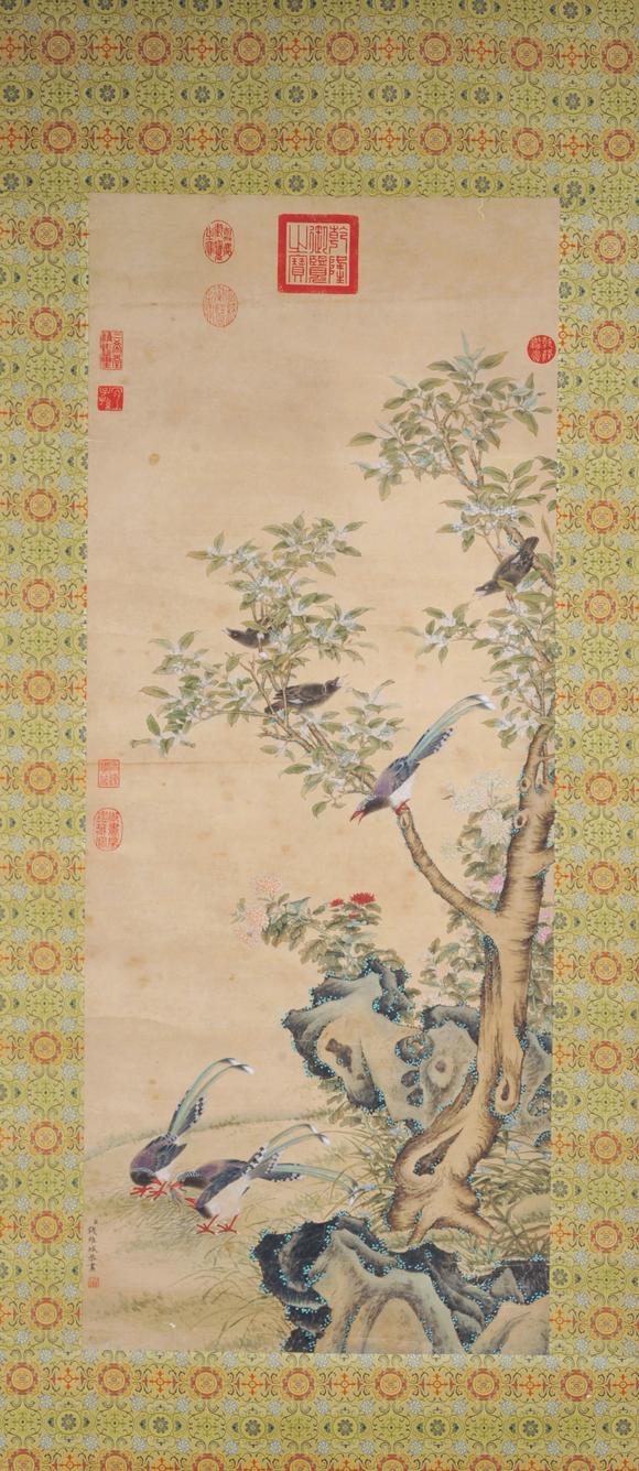  中佳信拍賣錢維城 花鳥