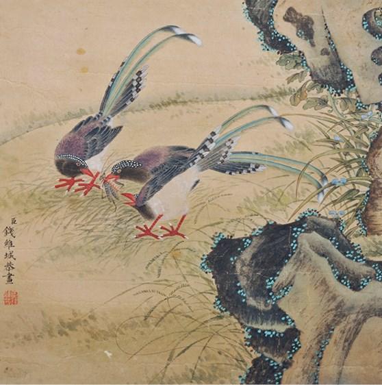  中佳信拍賣錢維城 花鳥