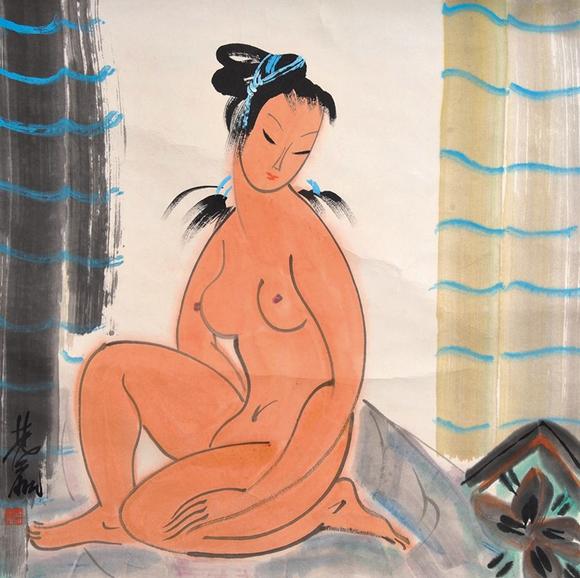  中佳信拍賣林風眠 仕女圖