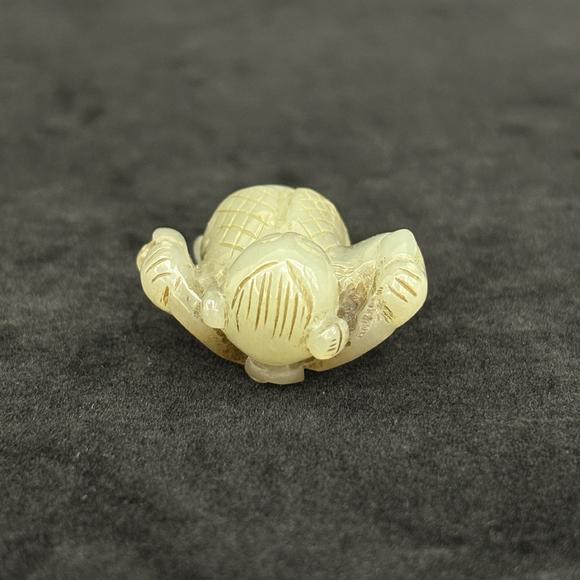 南京十竹齋玉童子 玉璧兩件