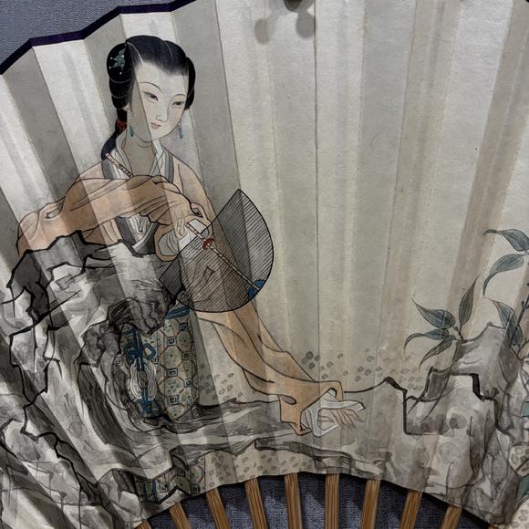 南京十竹齋謝慕連 王福廠 仕女 書法