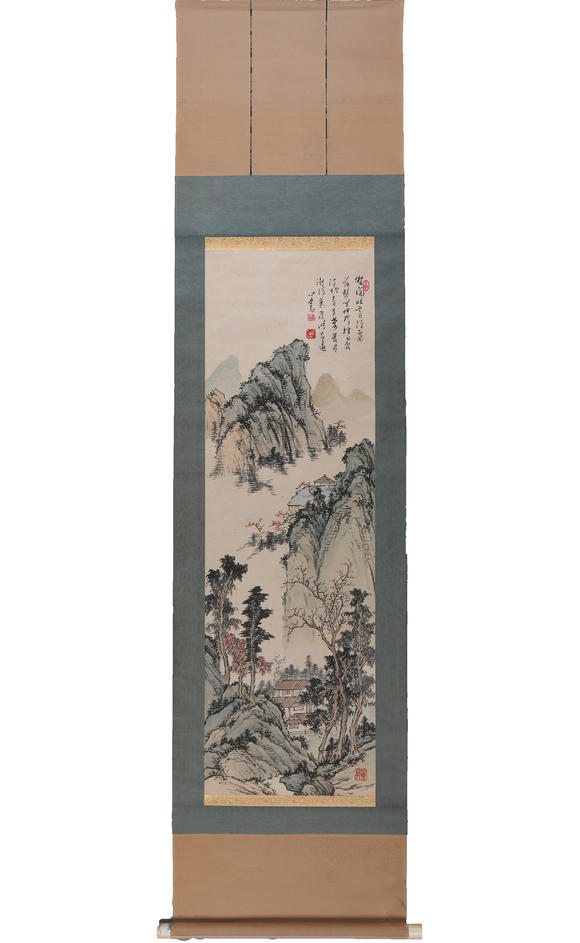 萬領(lǐng)國際溥儒  山居圖