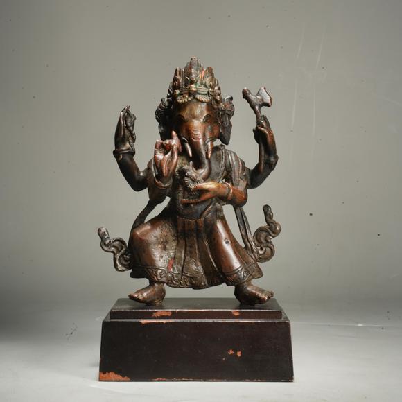 鴻寶源拍賣明代 銅象鼻財(cái)神