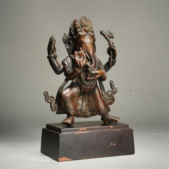 鴻寶源拍賣明代 銅象鼻財(cái)神