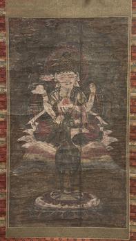 孔雀明王像 軸