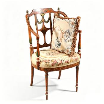 Antique 19th Century English Sheraton armchair