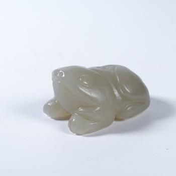 和田玉呱呱來財(cái)掛件