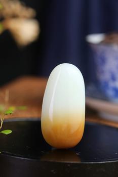 平安無事牌精品和田玉且末掛件