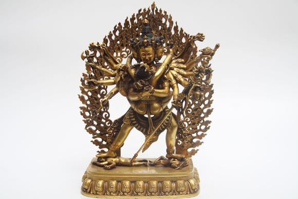 蘭亭古美術(shù)オークション|蘭亭古美術(shù)オークション會(huì)社夏日拍賣會(huì)明代 銅鎏金勝樂(lè)金剛