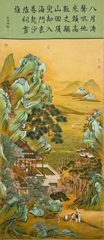 仇英 錢(qián)塘勝景圖 立軸絹本