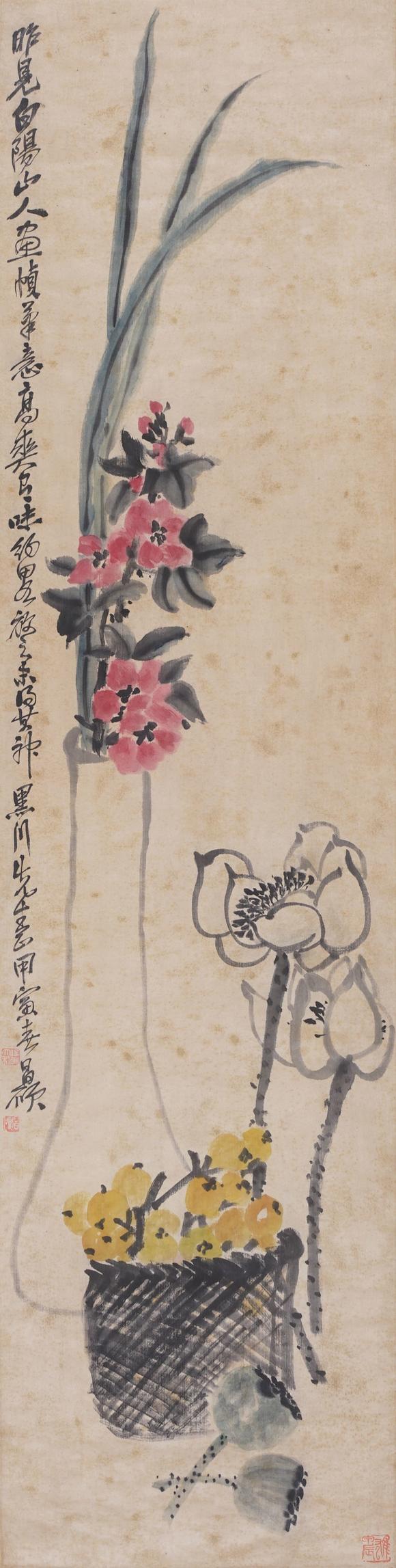 東京SAKURA拍賣（東京櫻花拍賣）吳昌碩 花卉