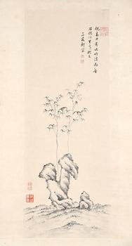 乾隆御筆 竹石圖