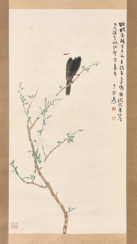 東京共成拍賣|東京共成夏季拍賣會張大千 樓枝聽風(fēng)