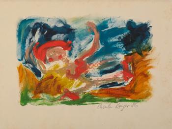 Lot 521 *  URSULA BAYER (20TH CENTURY) 'Red Shoes'
