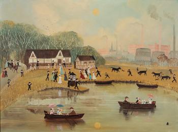 Lot 591 *  HELEN LAYFIELD BRADLEY MBE (1900-1979) 'It was a warm Saturday afternoon'