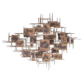 In the Manner of Curtis Jer? (French, 20th Century) Brutalist wall sculpture