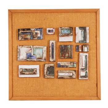 Manner of Anne Plant (British 1934-2019) Mounted ceramic plaques