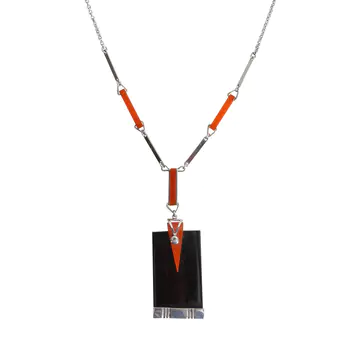 Manner of Jakob Bengel Art Deco style necklace
