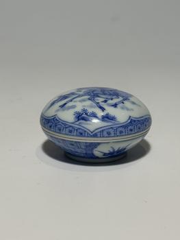 Petite bo?te bleu à cerf, 18–19 siècle