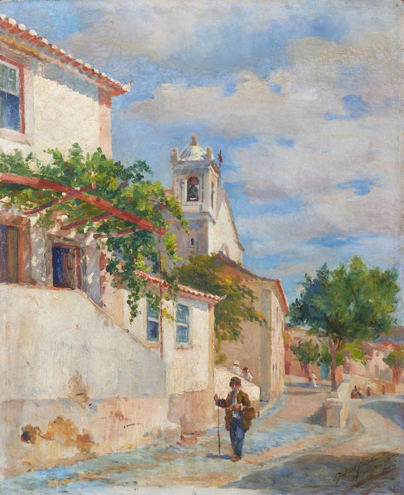 VERITAS Art AuctioneersStreet in Carnaxide, with the author's dwelling house in the foreground