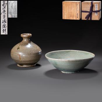 高麗青磁壺 碗 共2點(diǎn)
