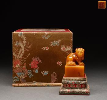 清代 田黃石印章