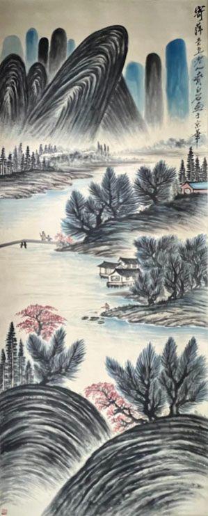東京蕓術(shù)|2026東京蕓術(shù)競売春季藝術(shù)品拍賣會齊白石 巨富山水 立軸紙本設(shè)色