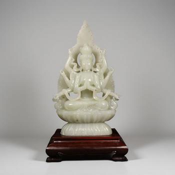 明以前 和田玉佛