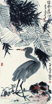 李苦禪 祿雨送斜風(fēng)