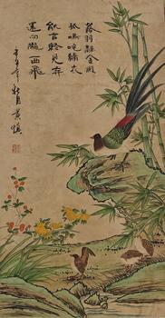 黃慎 花鳥