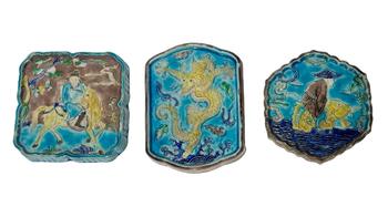 A Chinese set of fahuA Chinese teA Chinese trays, Ming Dynasty Pr.