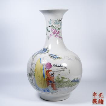 粉彩獻(xiàn)壽紋尊
