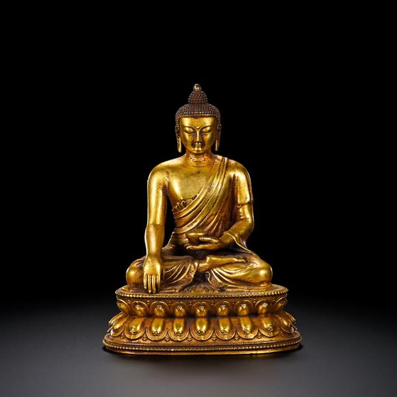 金澤美術(shù)清代銅鎏金釋迦牟尼佛
