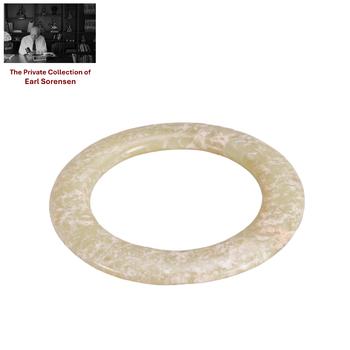 A CHINESE ARCHAIC JADE BANGLE