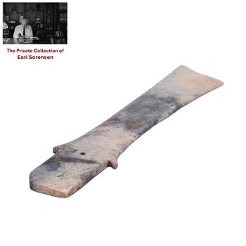 A CHINESE ARCHAIC JADE CEREMONIAL BLADE