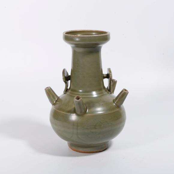 千葉大和|東瀛集珍--骨董珍品八月春季拍賣會 第一回龍泉窯五管瓶