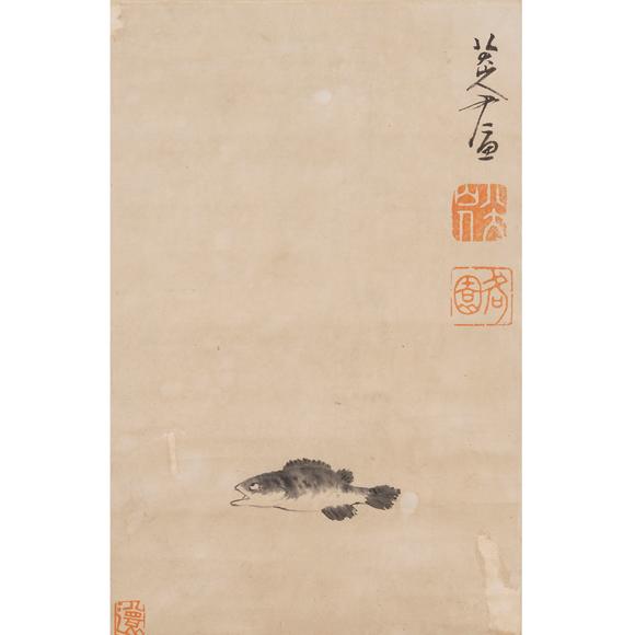 鐮倉美術(shù)八大山人  魚