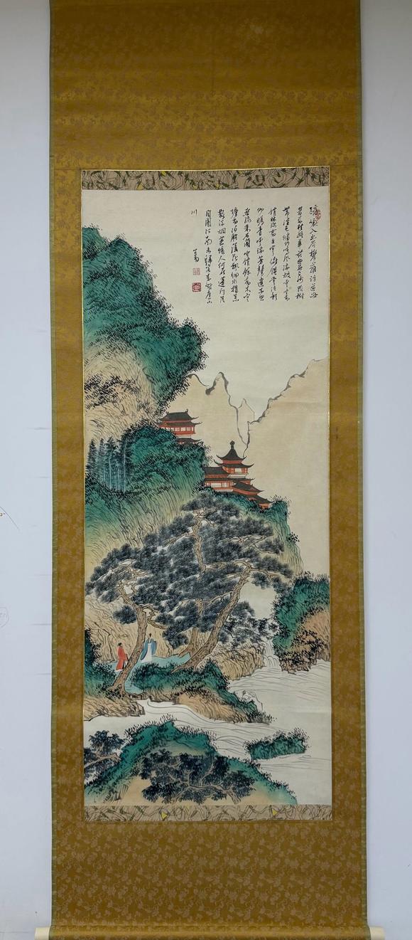 日本松町古美|銀竹凝輝?蕓術(shù)品オークション溥儒 山水人物作品
