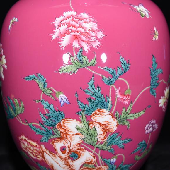 1124 中国　骨董　大明永楽年製　彩色花草文　花瓶　工芸品　時代物 1124 中国 骨董 大明永楽年製 彩色花草文 花瓶 工芸品 時代物 Yahoo