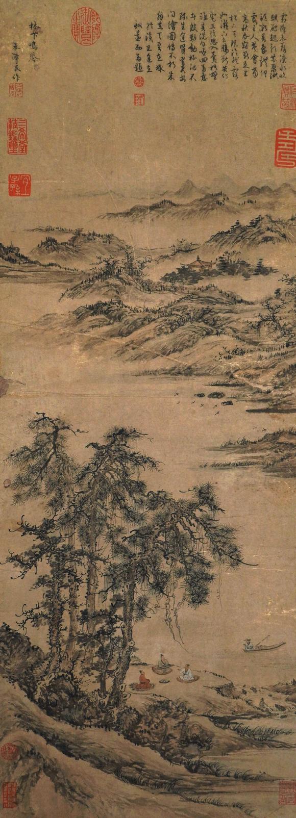 珠穆朗瑪朱德潤 山水