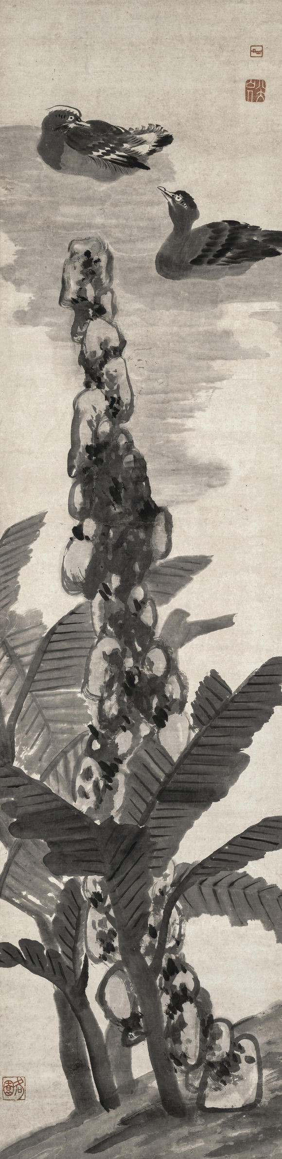 上氏拍賣朱耷 雙鴨