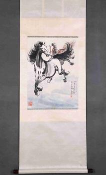 徐悲鴻 飛奔雙駿圖
