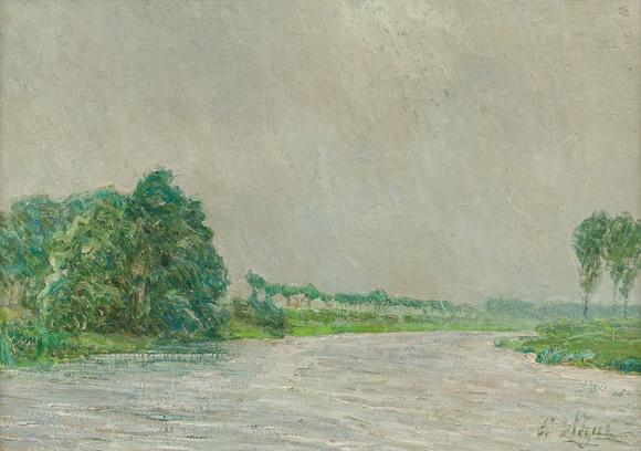 Coronari Auctions BVEmile Claus (1849-1924): Along the banks of the Lys, oil on canvas