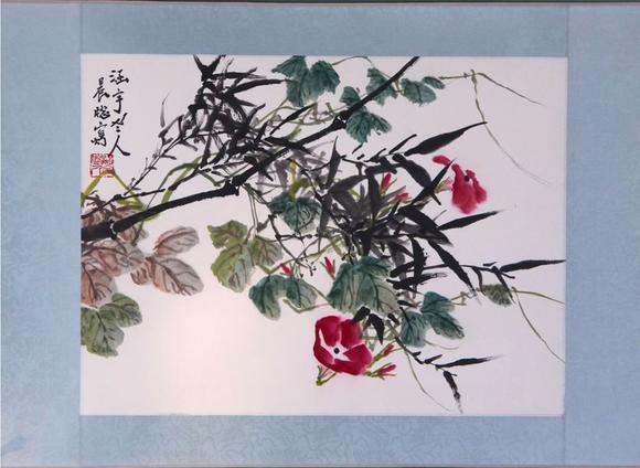 日本松町古美何涵宇 牽牛花