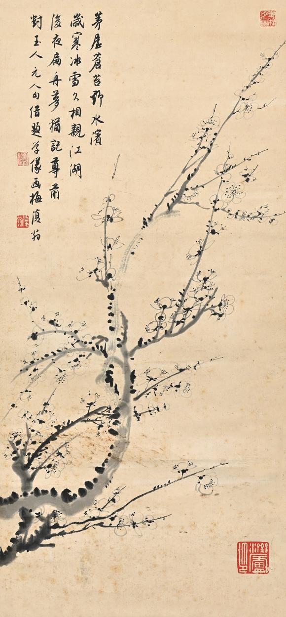 三杉美術(shù)金學(xué)儀、白蕉 墨梅