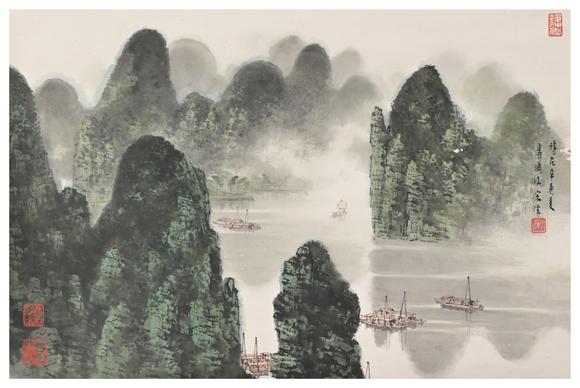 三杉美術(shù)宋滌 灕江山水