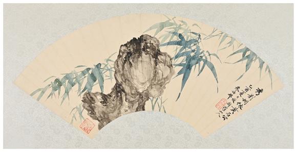 三杉美術(shù)朱梅邨 竹石圖