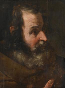CIRCLE OF BERNARDO STROZZI (ITALIAN 1581-1644), STUDY OF A BEARDED MAN
